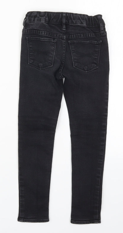 Gap Girls Black  Cotton Skinny Jeans Size 6 Years  Regular Button