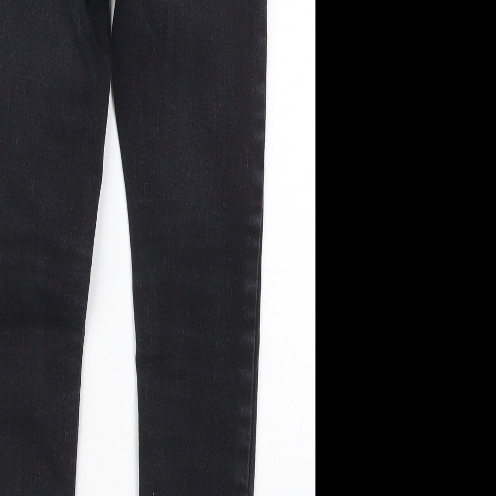 Gap Girls Black  Cotton Skinny Jeans Size 6 Years  Regular Button