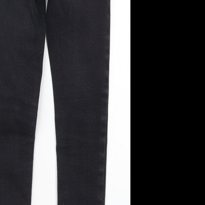 Gap Girls Black  Cotton Skinny Jeans Size 6 Years  Regular Button