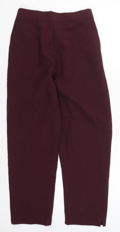 Womens UK Size 14 Preworn Regular Fit  Purple Trousers