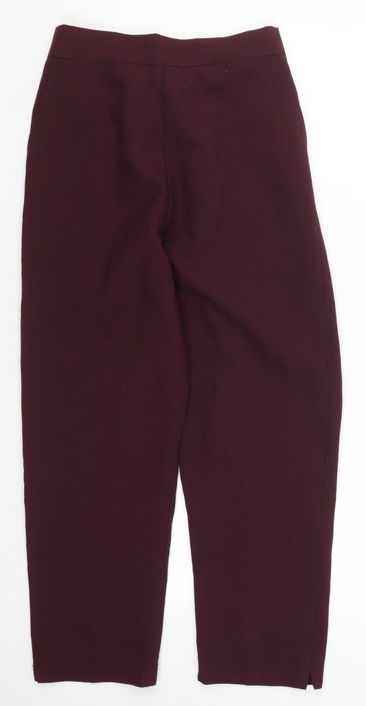Womens UK Size 14 Preworn Regular Fit  Purple Trousers