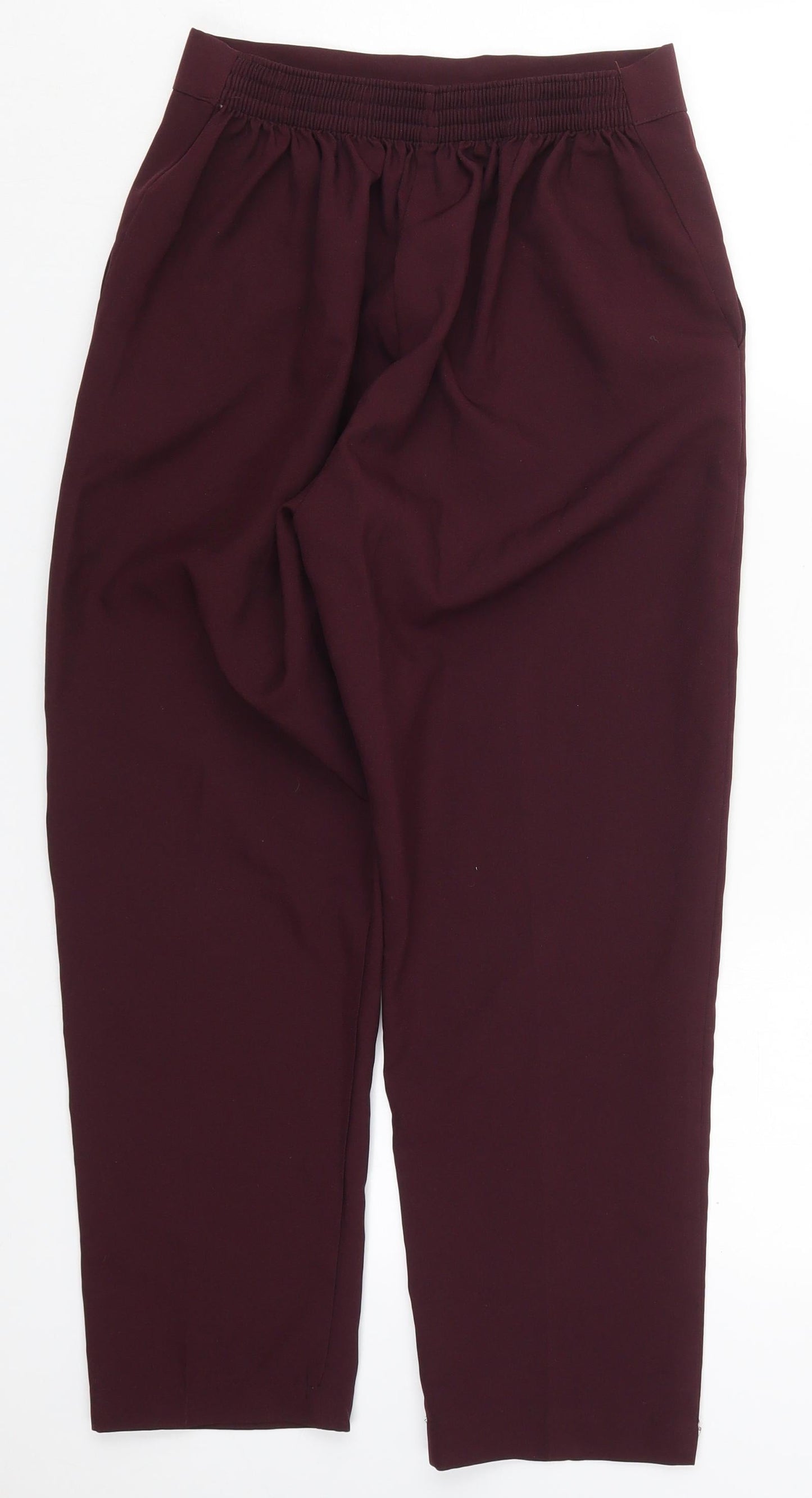 Womens UK Size 14 Preworn Regular Fit  Purple Trousers