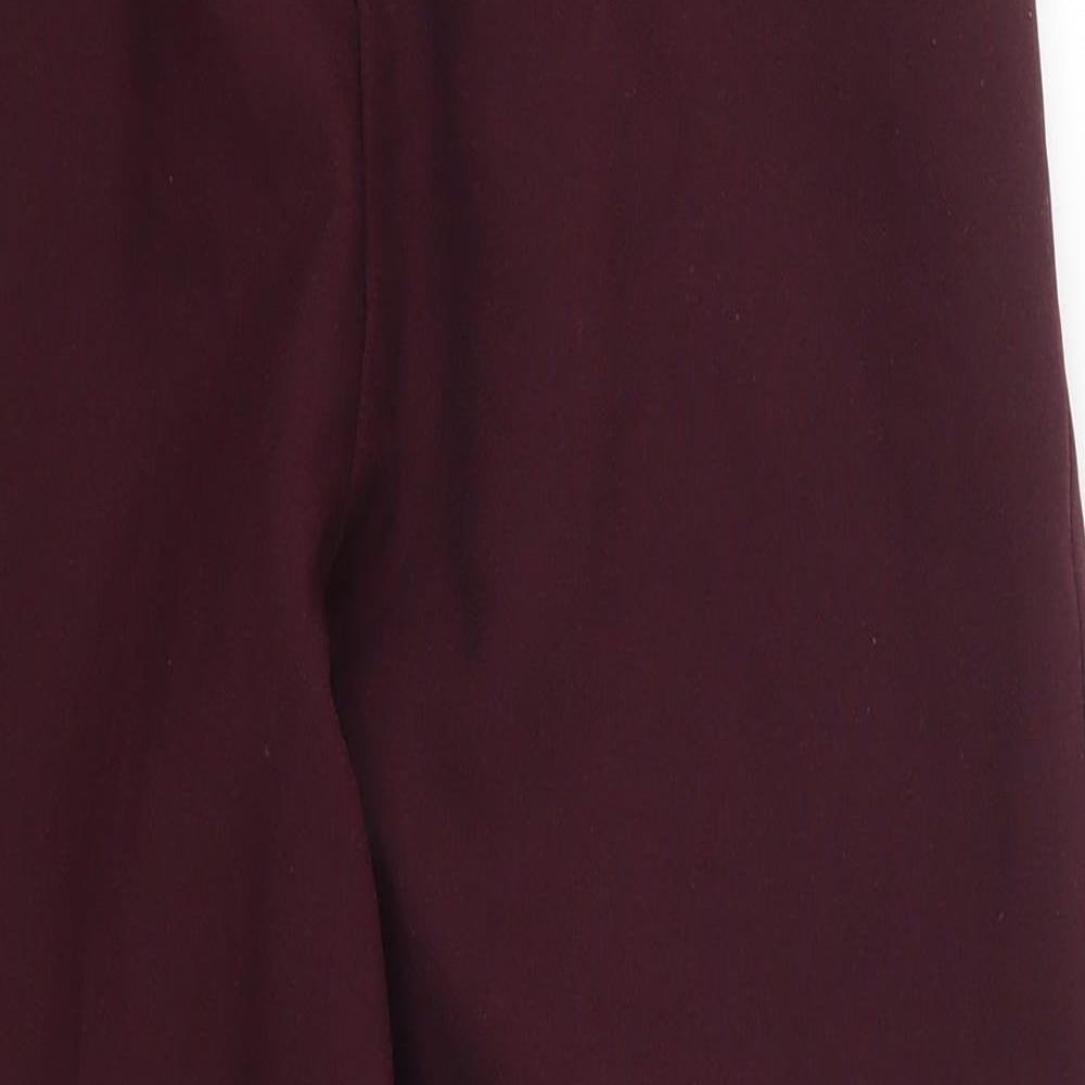 Womens UK Size 14 Preworn Regular Fit  Purple Trousers