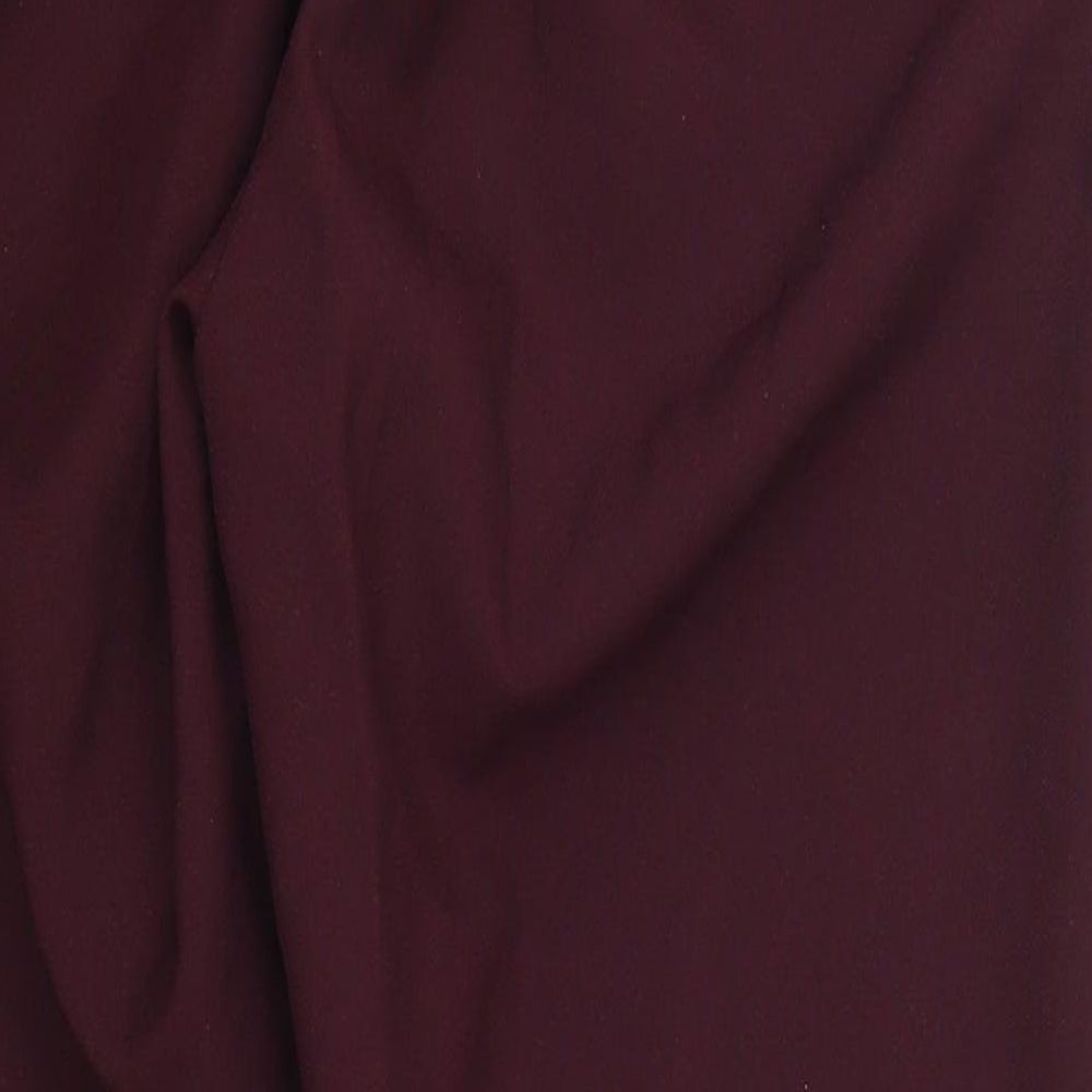 Womens UK Size 14 Preworn Regular Fit  Purple Trousers