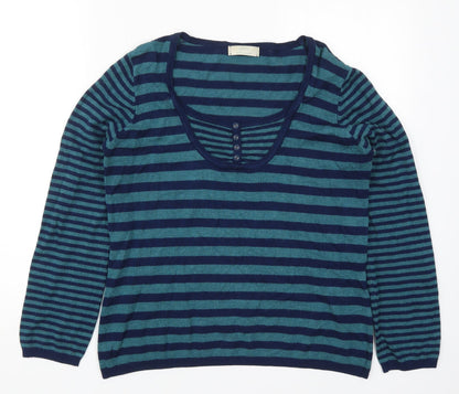 Womens UK Size 16 Marks and Spencer Blue Pullover Jumper