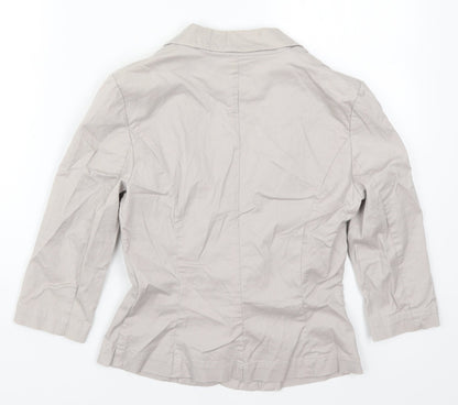 Waehouse Womens Grey   Jacket  Size 8  Button