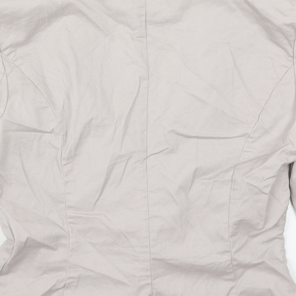 Waehouse Womens Grey   Jacket  Size 8  Button