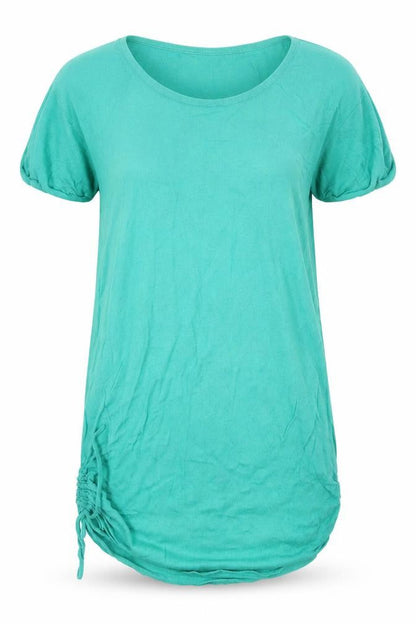 Womens UK Size 10 H&M Green Basic T-Shirt