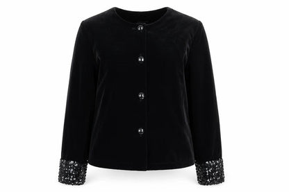 Classics Womens Black   Jacket  Size 12  Button