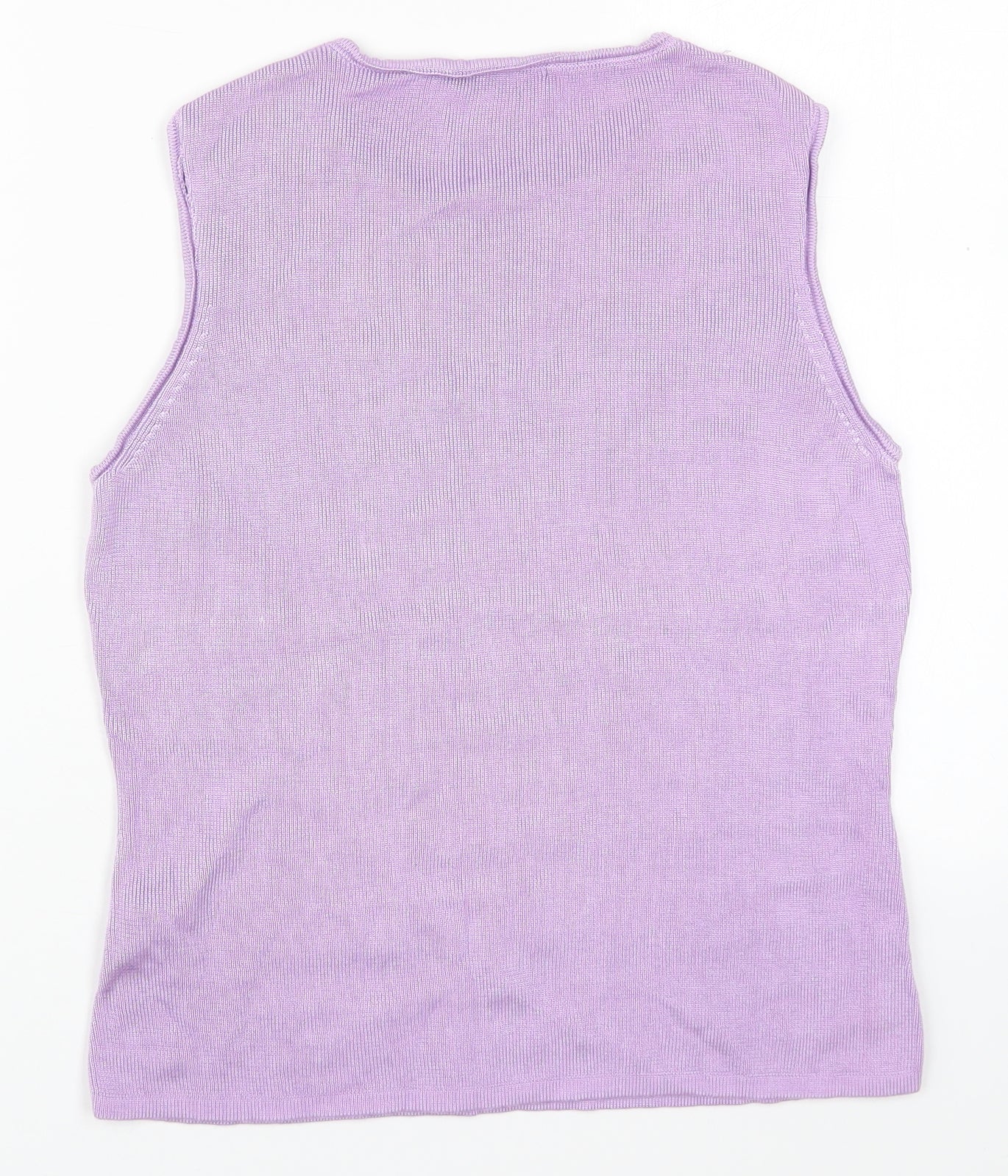 Womens UK Size M Precis Purple Basic Tank