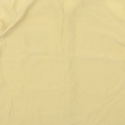 Bonmarché Womens Yellow  Polyester Basic Button-Up Size 22 Collared