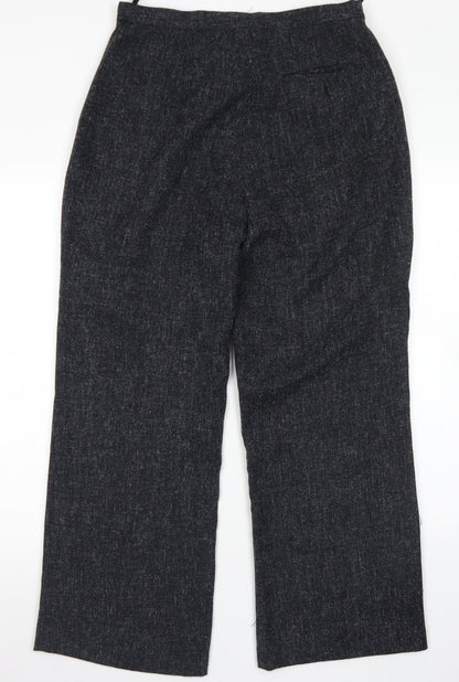 Suzie J Womens Grey  Polyester Dress Pants Trousers Size 16 L26 in Regular Zip