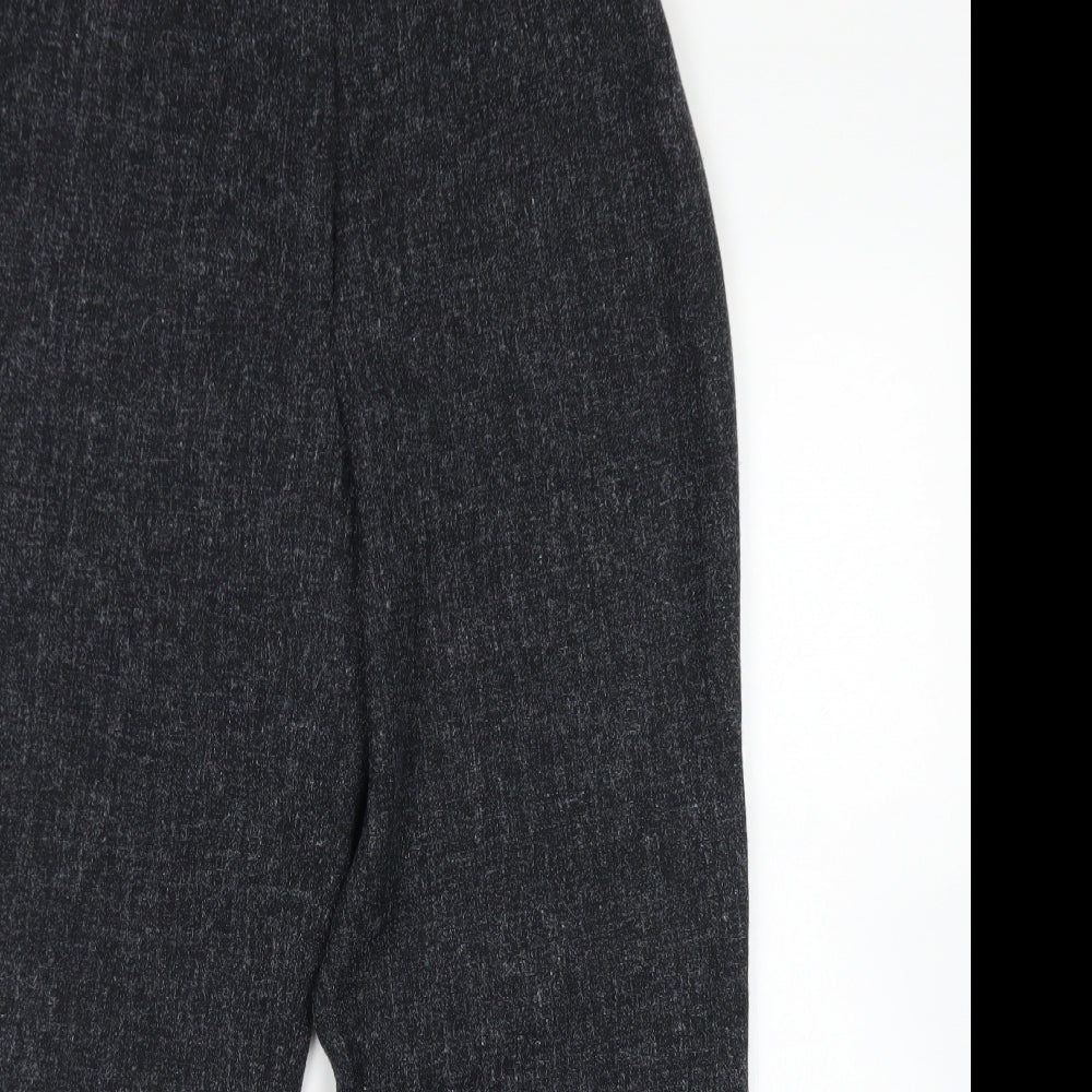 Suzie J Womens Grey  Polyester Dress Pants Trousers Size 16 L26 in Regular Zip