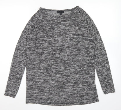Womens UK Size 6 Topshop Grey Basic T-Shirt