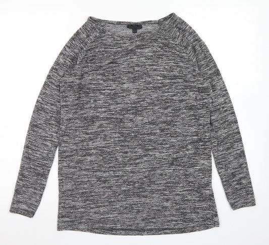 Womens UK Size 6 Topshop Grey Basic T-Shirt