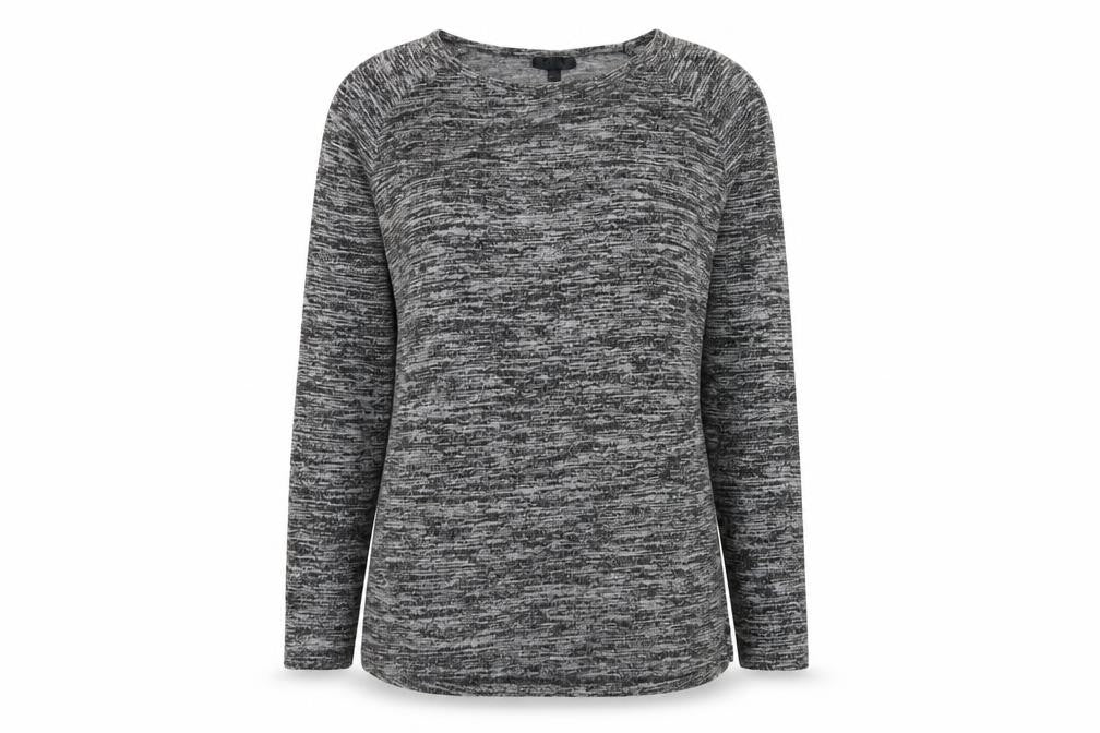 Womens UK Size 6 Topshop Grey Basic T-Shirt