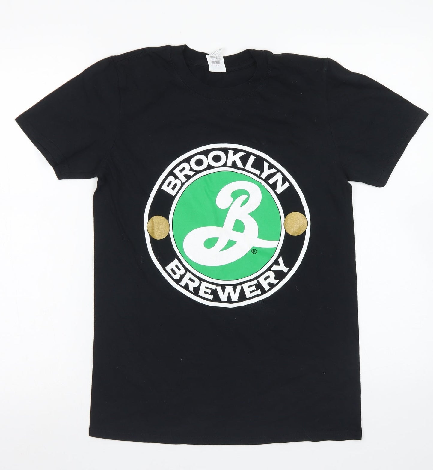 Mens UK Size S Gildan Black  T-Shirt