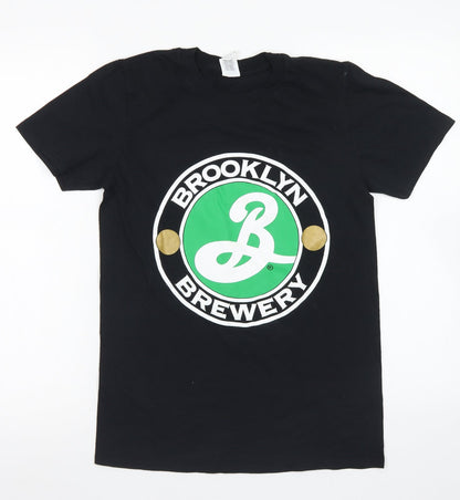 Mens UK Size S Gildan Black  T-Shirt