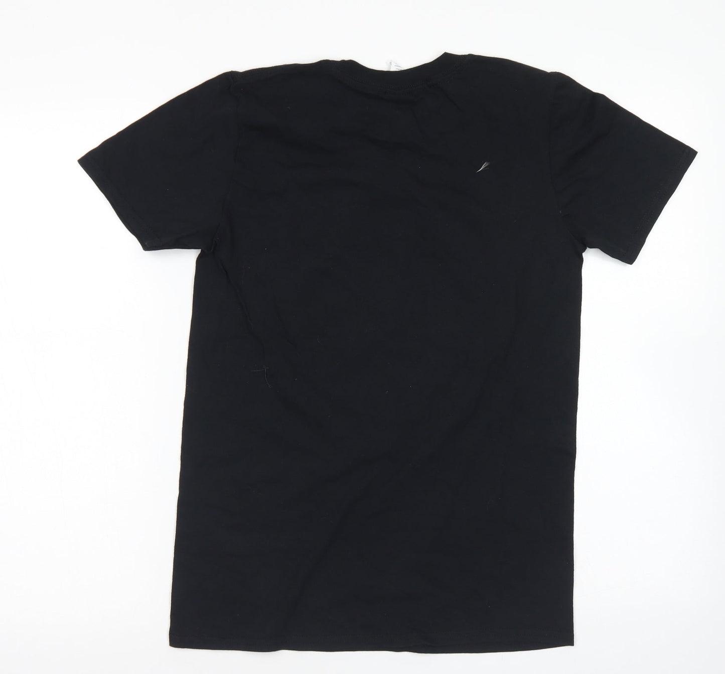Mens UK Size S Gildan Black  T-Shirt