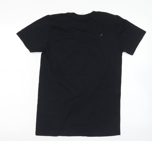Mens UK Size S Gildan Black  T-Shirt