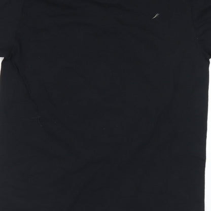 Mens UK Size S Gildan Black  T-Shirt