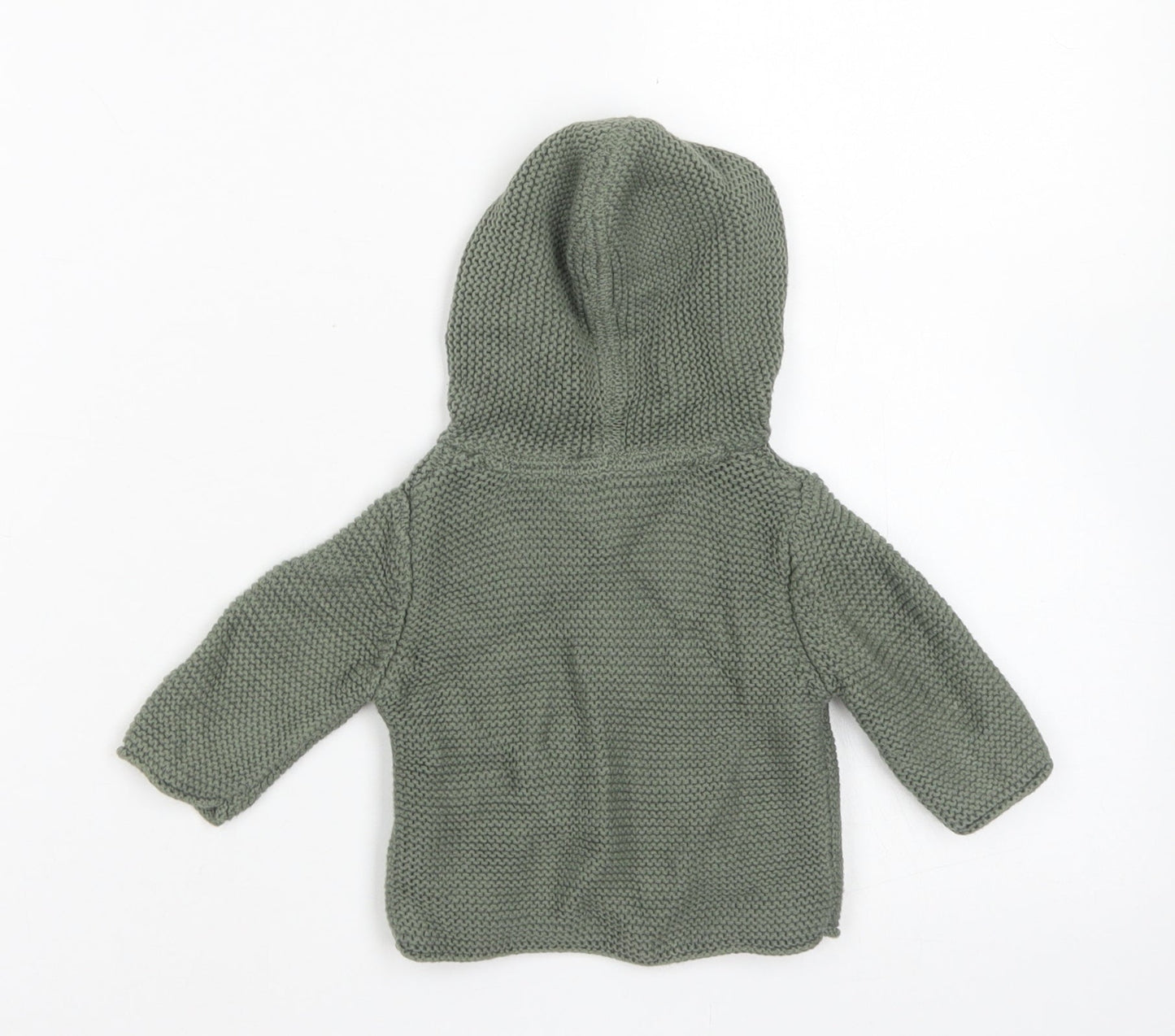 NEXT Boys Green  Cotton Cardigan Jumper Size 0-3 Months  Button - Up to 1 month