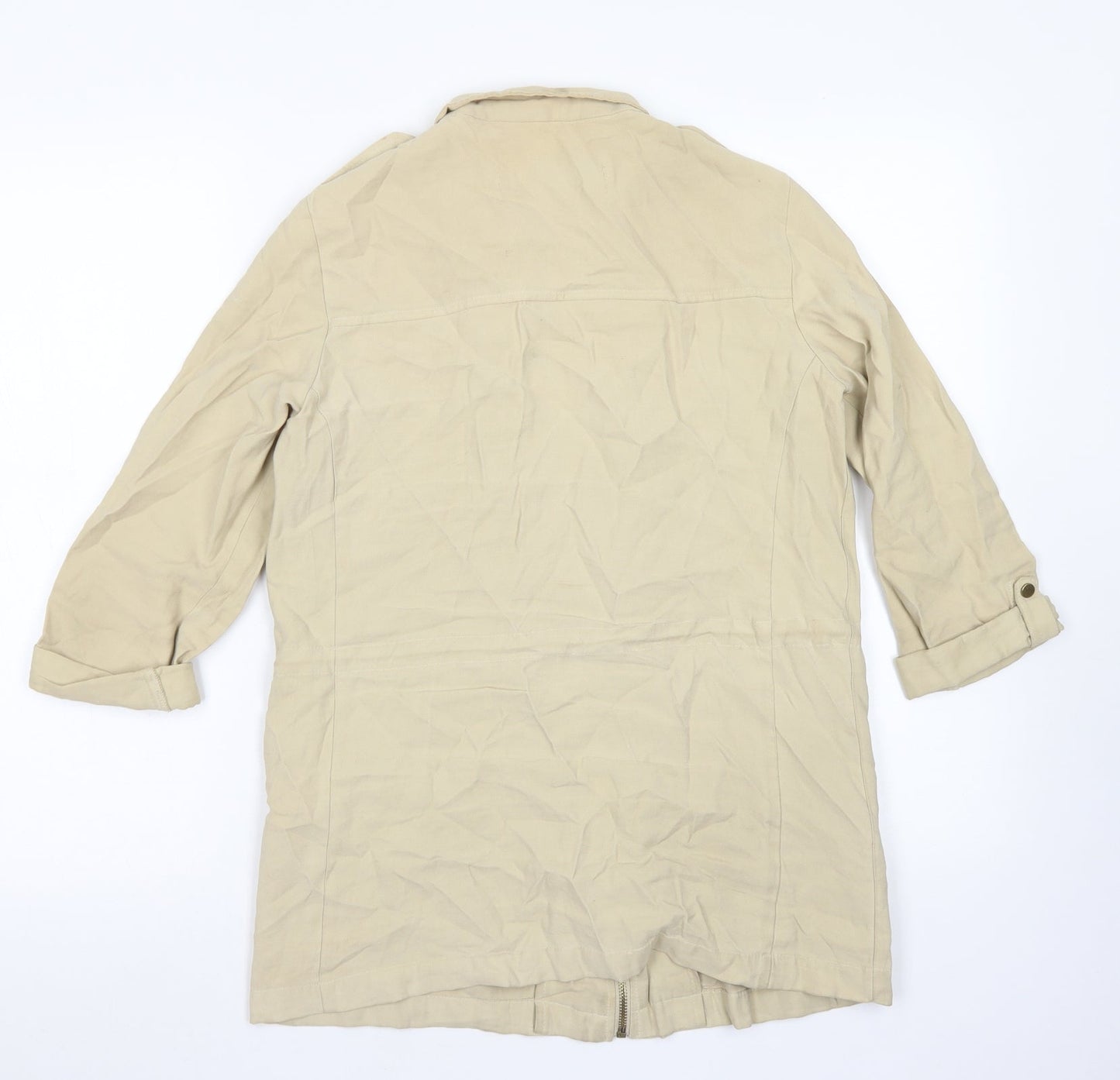 Womens UK Size XS Zara Beige Jacket