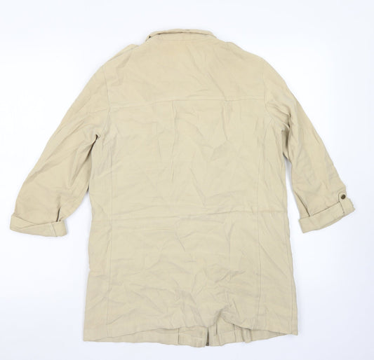 Womens UK Size XS Zara Beige Jacket