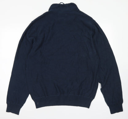 WRK Mens Blue  Acrylic Pullover Sweatshirt Size XL