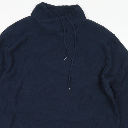 WRK Mens Blue  Acrylic Pullover Sweatshirt Size XL