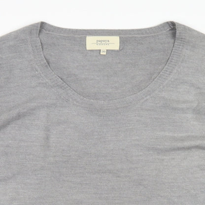 Womens UK Size 20 Papaya Grey Pullover Jumper