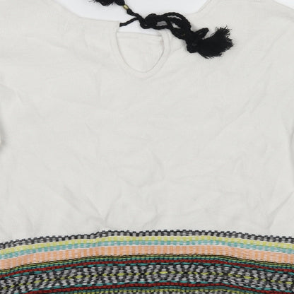 Womens UK Size 12 M&S White Pullover Jumper