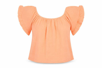 Womens UK Size 10 George Orange Basic Blouse
