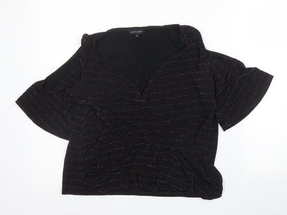 Womens UK Size 8 New Look Blue Basic Blouse