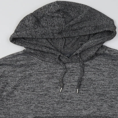 Primark Womens Grey  Polyester Pullover Hoodie Size M  Pullover - Cropped
