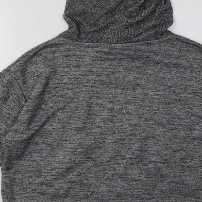 Primark Womens Grey  Polyester Pullover Hoodie Size M  Pullover - Cropped