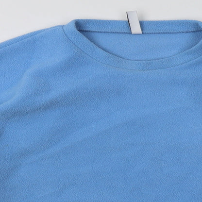 Stradivarius Womens Blue  Polyester Pullover Sweatshirt Size S  Pullover - Cropped