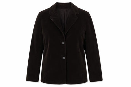 Front view of Rafaella women’s brown jacket blazer, size UK 14