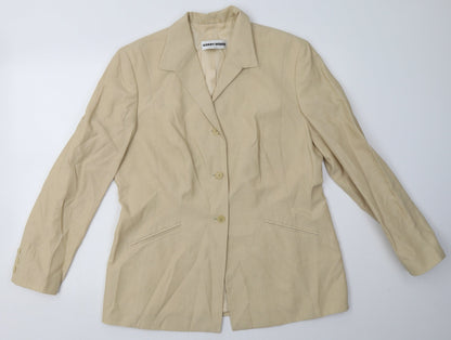 Gerry Weber Womens Beige   Jacket Blazer Size 14  Button