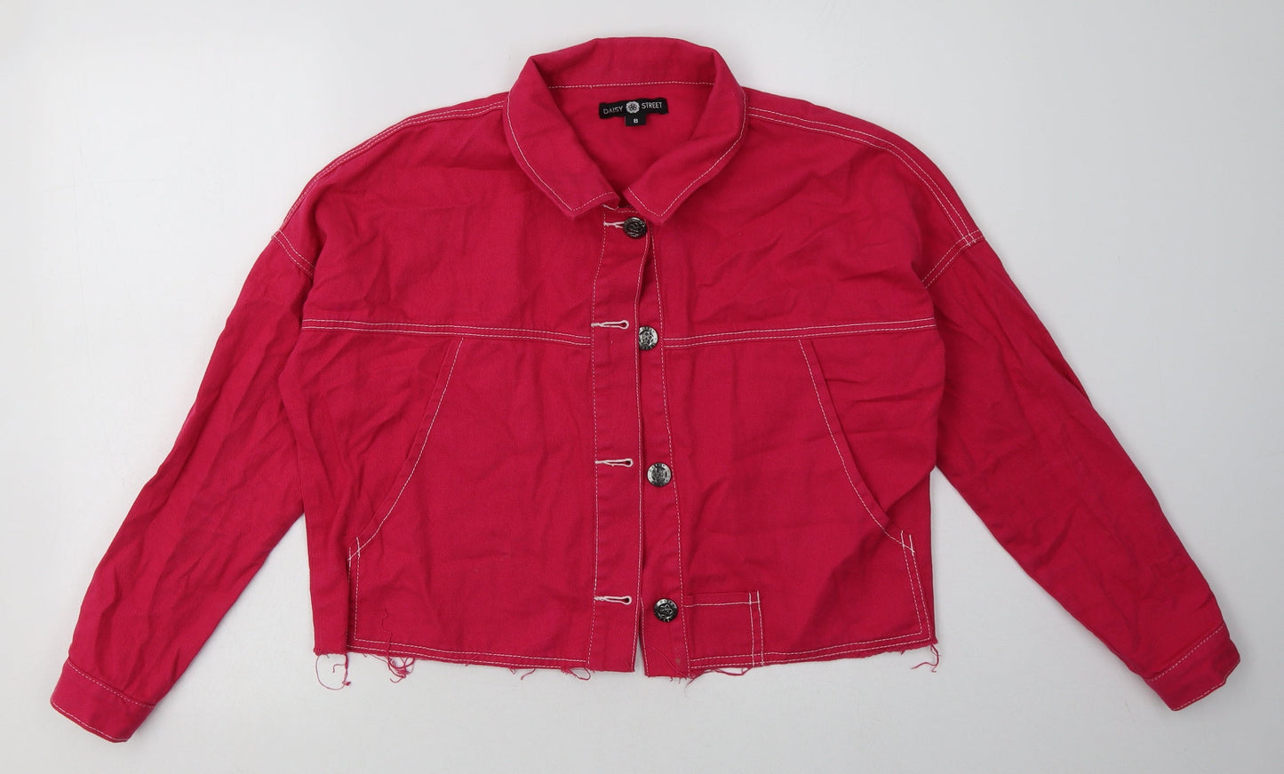 Daisy Street Womens Pink   Jacket  Size 8  Button