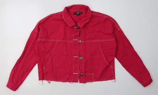 Daisy Street Womens Pink   Jacket  Size 8  Button
