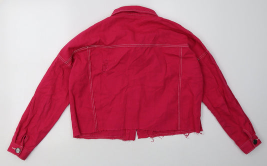 Daisy Street Womens Pink   Jacket  Size 8  Button