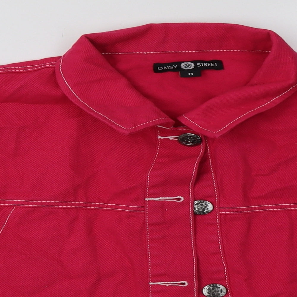 Daisy Street Womens Pink   Jacket  Size 8  Button