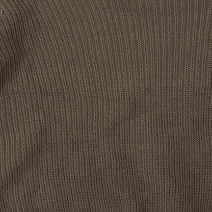 Missguided Womens Brown  Acrylic Pullover Sweatshirt Size M  Pullover