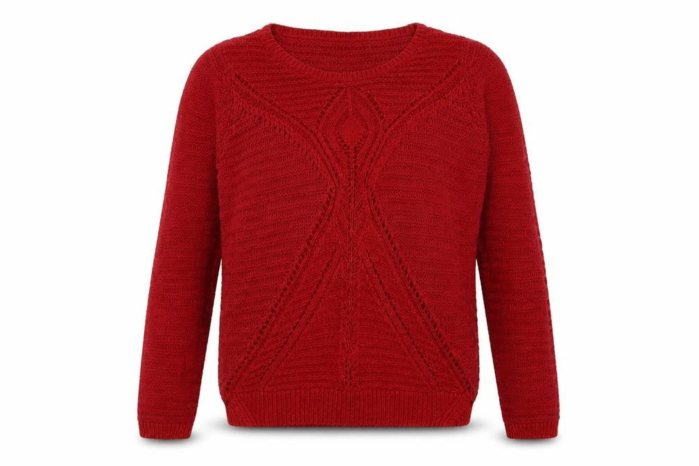 Womens UK Size 8 Marks and Spencer Red Pullover Sweatshirt