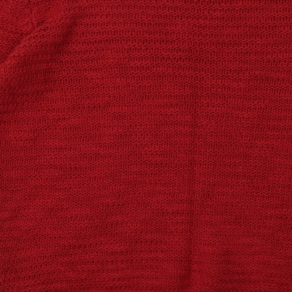 Womens UK Size 8 Marks and Spencer Red Pullover Sweatshirt