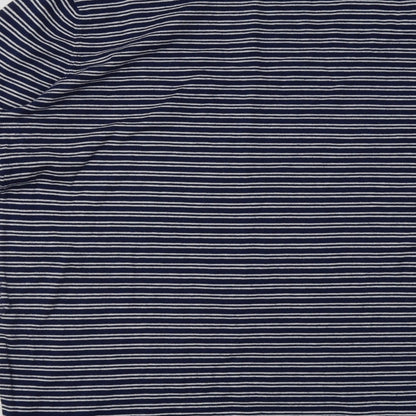 Aspen Womens Blue Striped Cotton Jumper Dress  Size M  Halter Pullover