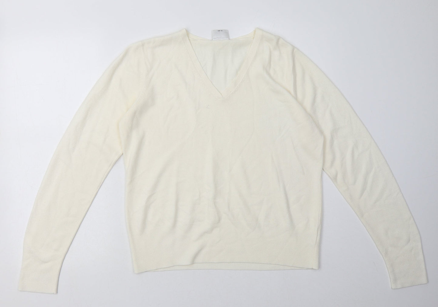Womens UK Size 16 NEXT White Pullover Sweatshirt
