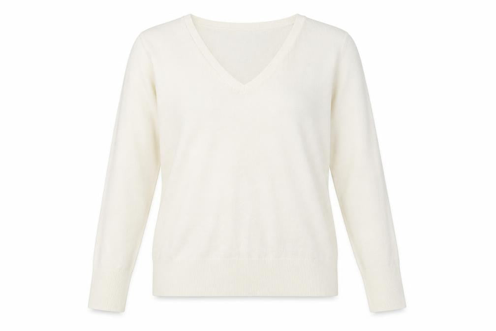 Womens UK Size 16 NEXT White Pullover Sweatshirt