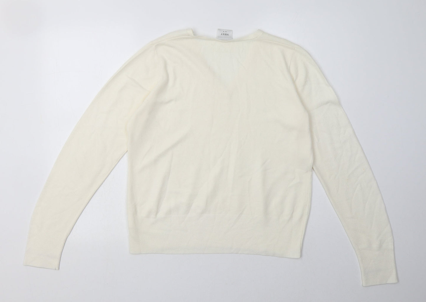 Womens UK Size 16 NEXT White Pullover Sweatshirt